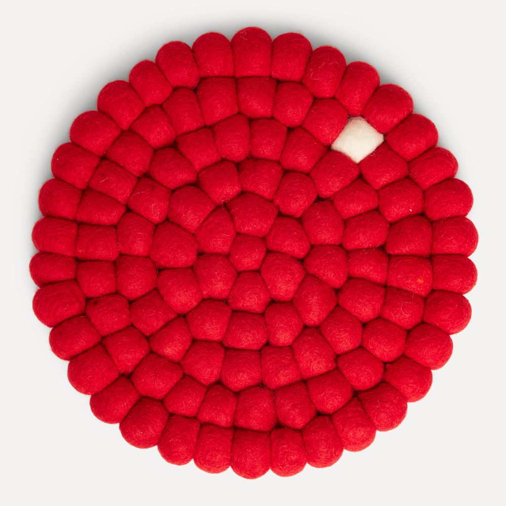 Gryteunderlag Wooldot Rød