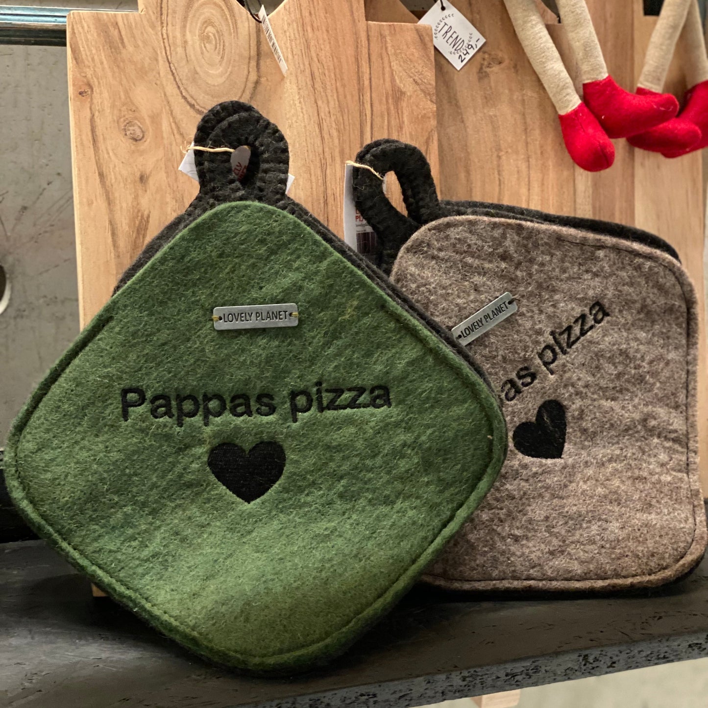 Gryteklut «pappas pizza» grønn