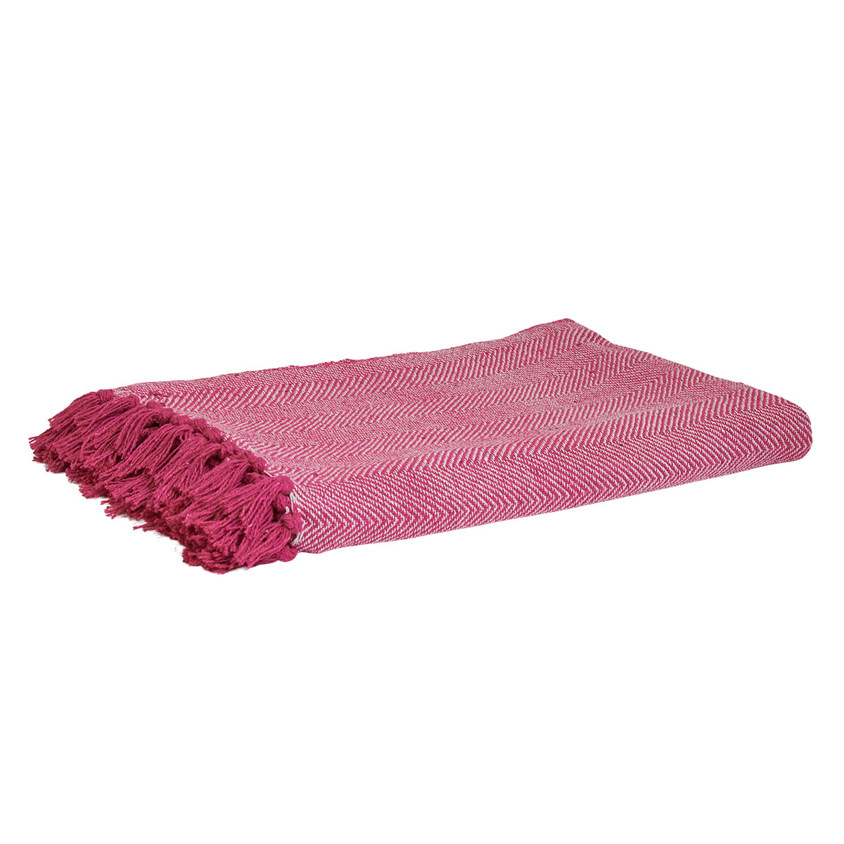 Bledd med frynser - Rosa