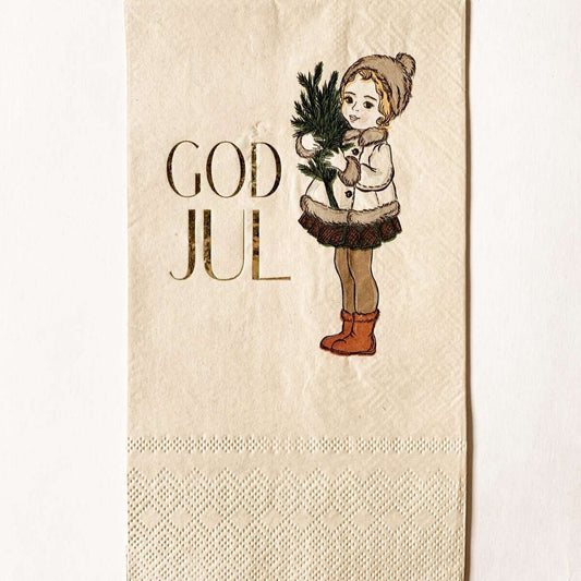 Serviett "Juletrejente"